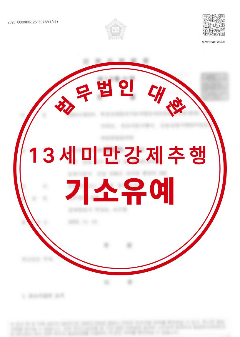 성폭력범죄의처벌등에관한특례법위반(13세미만미성년자강제추행) 기소유예 성공사례